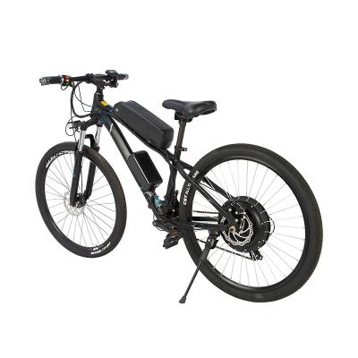 China New patent mountain steel electric bicycle 48v offroad variable speed disc brake lithium battery adult bicycle for sale