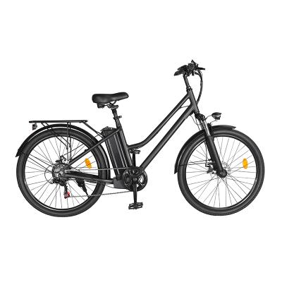 China New Aluminum Alloy Black Design 36v 10ah City Road Electric Bike Aluminum Alloy Lithium Battery City Bike for sale