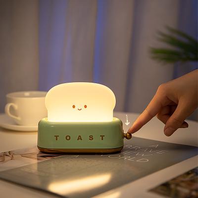 China Creative Cute Bedroom Bread Maker Expression USB Night Light for sale