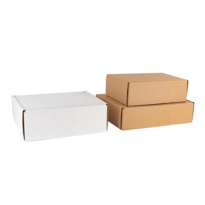 China Recyclable Empty Kraft Gift Storage Cardboard Cardboard Craft Paper Boxes for sale