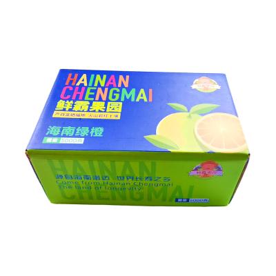 China Recyclable Apple Banana Cardboard Box Mango Orange Grape Carton Fruit Paperboard Packaging Box for sale