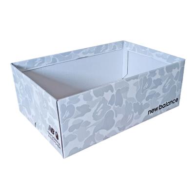 China Recyclable Chinese Custom Design Brand Shoes Packing Corrugated Cardboard OEM Colored Packaging Paper Box Customized Size Shoe Shipping Carton for sale