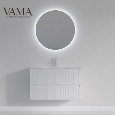 China VAMA 1000mm Austalian Waterproof Modern Built-in Wash Basin Wall Mounterd Bathroom Vanity Units for sale