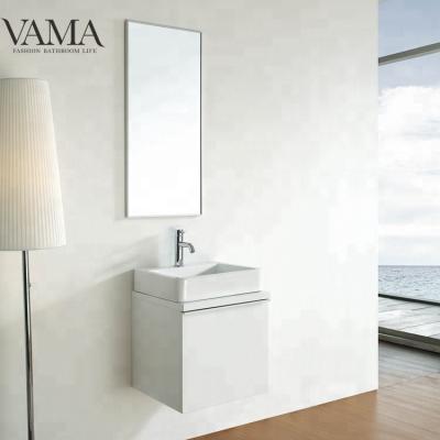 China VAMA Waterproof Factory Hot Sales Wall Mounted Modern Small Bathroom Vanity Cabinet 14127 for sale