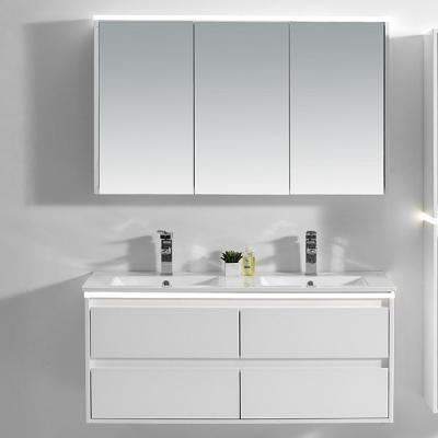 China VAMA 1210mm Waterproof Modern MDF Board Bathroom Vanity With Led Mirror And Drawers 080-1200 for sale