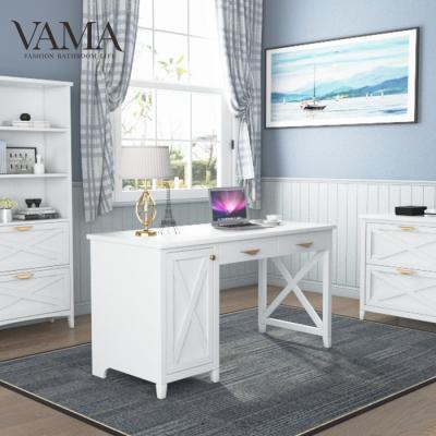 China VAMA 1400mm Office Furniture Modern Luxury Executive White Work Desk 655055-OD-WH for sale