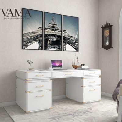 China VAMA Industrial 72 Inch Executive Luxury Industrial Desk For Home Work 652072-OD-WH for sale