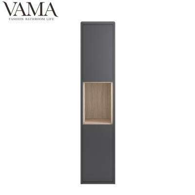 China Waterproof Modern Wall Mounted Side Cabinet VAMA Factory MDF Luxury Bathroom Vanity Cabinet Set UK-398 for sale