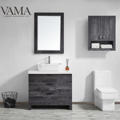 China VAMA Modern Waterproof 36 Inch Farmhouse Furniture Bathroom Vanity Cabinet 758036 China Suppliers for sale