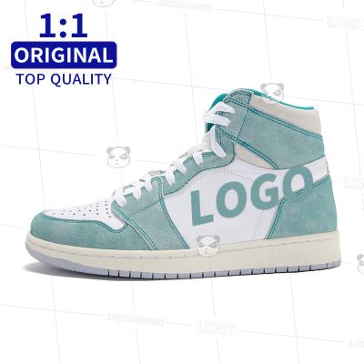 China LOGO Custom Sneaker Shoes Zapatillas AF1 high fashion trend green high quality retro OG turbo style custom air jordaneliedlys for sale