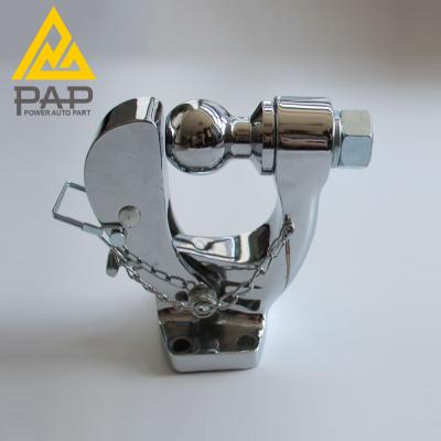 China Trailer Truck Used Chrome Direct Selling Silver Car Trailer Towing Pintle Hook With Hitch Ball Combination for sale