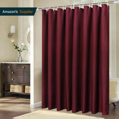 China Sustainable Bath Detail Responded Bathroom Special Material Mold Resistance Waterproof Shower Curtain for sale