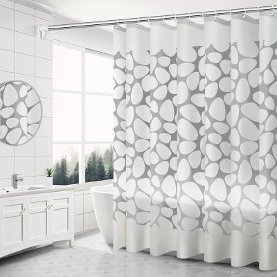 China Viable Printed Waterproof Mildewproof PEVA Custom Print Bathroom Shower Curtain for sale