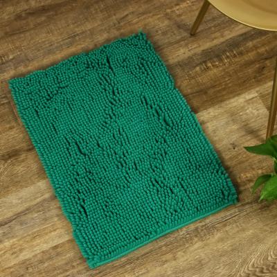 China Absorbent Bathroom Mat Funny Attractive Viable Colorful Chenille Bathroom Rugs for sale