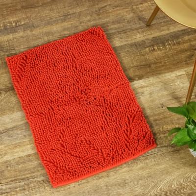 China Sustainable Cheap Anti Slip Batheoom Mat Rugs First Choice Extra Chenille Welcomed Bath Mat for sale