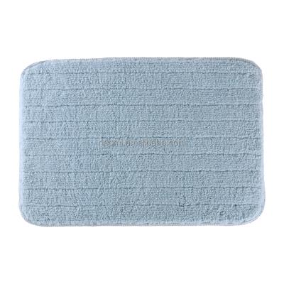 China Microfiber Bathroom Blue Comfortable Bath Mat Extreme Comfortable Best Hot Sale Popular Cheap Anti Slip for sale