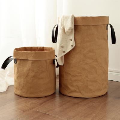 China Viable Nordic Style Storage Basket Dirty Clothes Toys Collapsible Sundries Storage Bucket for sale