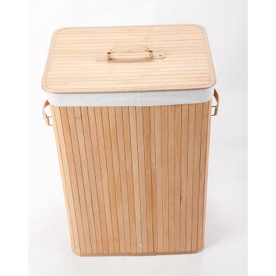 China CLASSIC in the Amazon basket large size natural bamboo basket bamboo products with liner for dirty clothes for sale