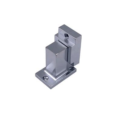 China Durable Hot Sale Zinc Alloy Seat Open Door Floor Stopper, Heavy Duty Door Stopper With Rubber Bumper for sale