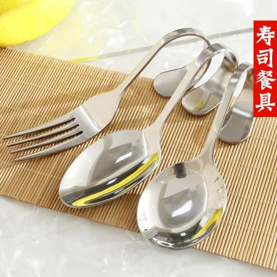 China Viable Multifunctional Stainless Steel Server Spoon Fork With Bent Handle for sale