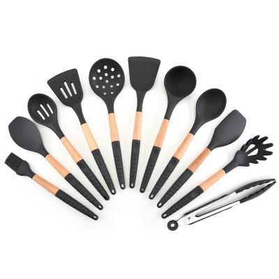 China Sustainable Cookware And Wooden Silicone Kitchen Utensils for sale