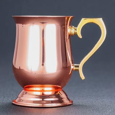 China Sustainable Promotional Copper Plated Moscow Mule Copper Cup Cocktail Cup Moscow Mule Mug for sale