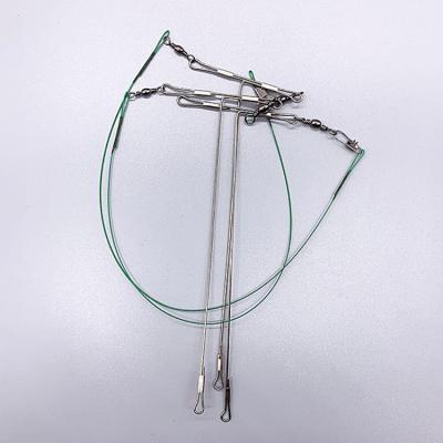 China Stainless Steel Rigs Fishing Hooks Balance To Frame Steel Swivel Interlock Snap Anti-bite Fishing Line Fishing Rope Lure Cable Leader Hooks, Fishing Accessories for sale