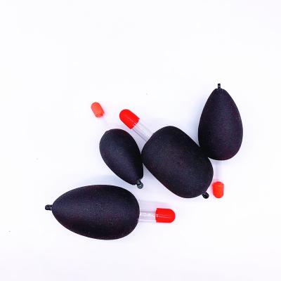 China Good Quality Fishing EVA Plastic Luminous Float Green And Black Lightweight Sticker Fishing Tackle Accessories Fishing Float Bobber As Show for sale