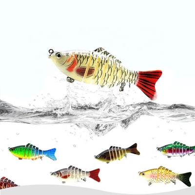 China ABS Plastic Trolling Fish Lures Swimbait Minnow Wobbler Bait 100mm 15g Jig PESCA Fishing Tackle Multisection Hard Artificial Lure Crankbait for sale