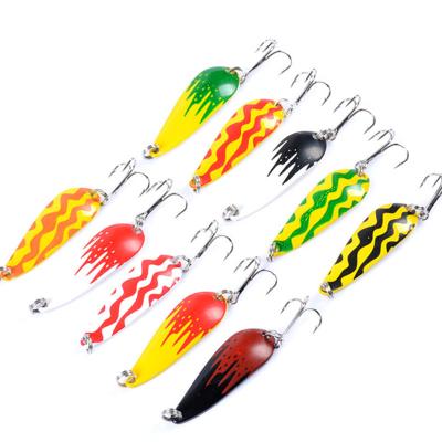 China Wholesale Metal Low Price 5.7g 4.2cm Sequins Spoon Fishing Lure for sale