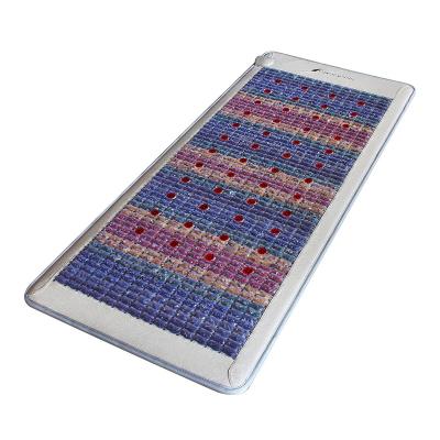 China Luxuryade LY-002-G24CT Ceramic Tourmaline Mattress Nanodiamond Massage Hot Stone Tourmaline 7-Gems Infrared Heat Mat for sale