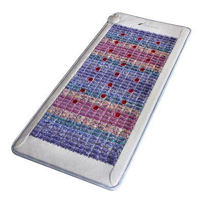 China 7-Gems Luxuryade LY-002-G24CT Hot Stone Photon Therapy Mats Heating Mat Tourmaline Jade Far Infrared Heated Photon Therapy Amethyst Pad for sale