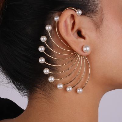 China BOHEMIA 1pc Exaggerated Hawaiian Wedding Prom Jacket Ear Jewelry Statement Bridal Summer Propeller Shaped Earrings for sale