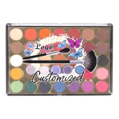 China TuoLiDi 35 Color Matte Glitter Pigment Cosmetics Eye Shadow Waterproof Lasting Waterproof Eye Shadow Natural Eye Makeup for sale