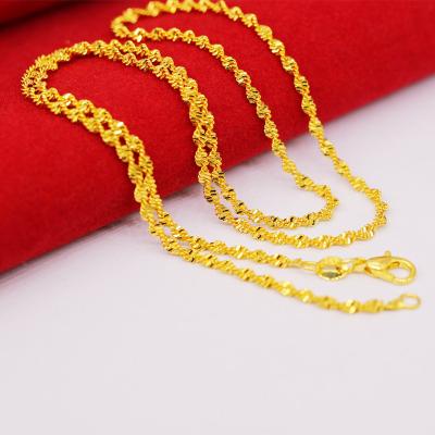 China CLASSIC hot sale men's classic necklace jewelry alloy luxury 18k gold plated chain necklace for men for sale