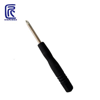 China Durable 1.2 Screwdriver Flat Head Mini Phillips Screwdriver 85mm Black Hand Tool For Mobile Phone for sale