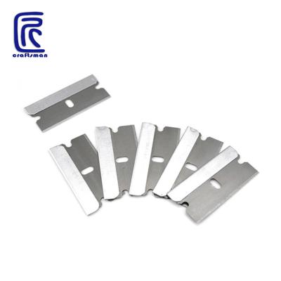 China 100pcs/Set Easy Operation Stainless Steel Safety Scraper Knife Razor Blades for Removing Labels, Stickers and Decals for sale