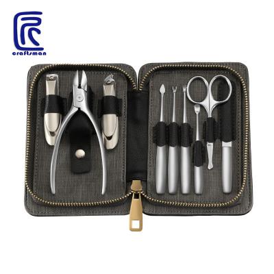 China Portable and Convenient 9 PCS Manicure Set Pedicure Sets Professional Nail Clipper Stainless Steel Toenail Cutter Tools with Travel Case Kit for sale