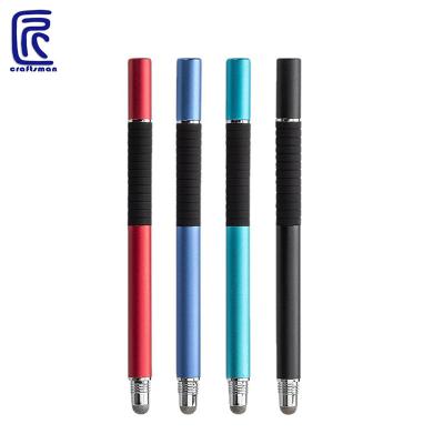 China Portable 2 to 1 Digital Pen Capacitive Stylus Pen for iPad, iPhone, Tablets, Mobile Phones, Browser Caneta de Toque Capacitivo for sale