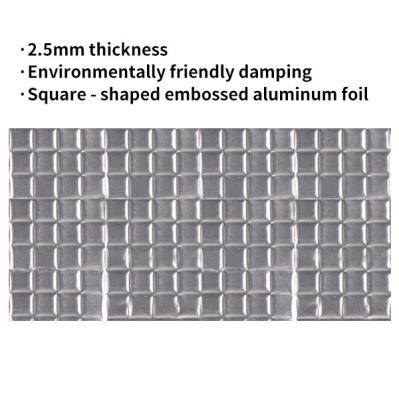 China 2.5mm glossy aluminum embossed automobile damping pad / Auto Acoustic Pad for sale