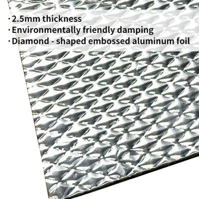 China 2.5mm automobile rhombus embossed vibration reduction pad / Auto Acoustic Pad for sale