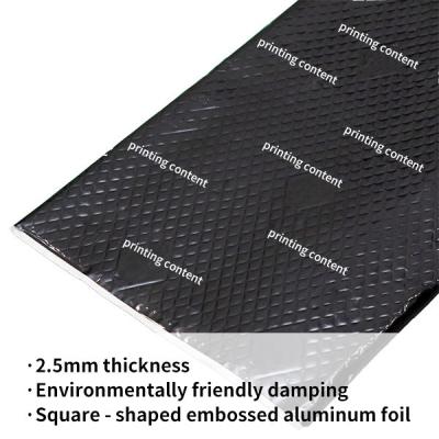 China 2.5mm automobile vibration reduction / aluminum foil with two-color printing / Auto Acoustic Pad for sale