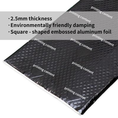 China 2.5mm automobile sound insulation / rhombus embossed aluminum foil / Anti Vibration Mat for sale