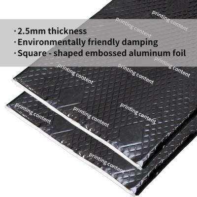 China 2.5mm auto trillingsdemping pad / aluminium folie oppervlakte laag / Auto akoestische pad Te koop