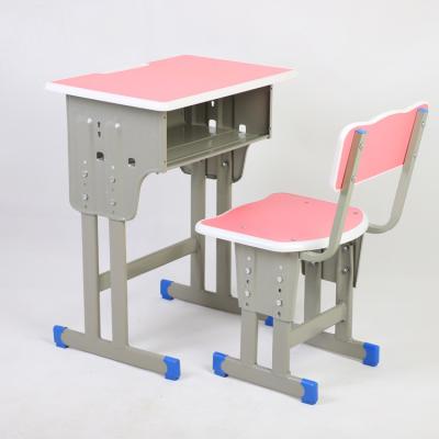 China Contemporary Single Height Study Student Classroom School Furniture Lift Adjustable Training Desk and Chairs for sale