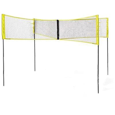 China Eco-Friendly 4 Teammate Download/Telecast Players Ball Volley Pickleball Cross Net Customize Goal Practice Outdoor Practice Net for sale