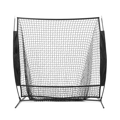 China Eco Friendly Outdoor Safety 5''*5 Baseball Practice Hitting Goal Training Net And Throwing Sport Net With Arc Frame for sale