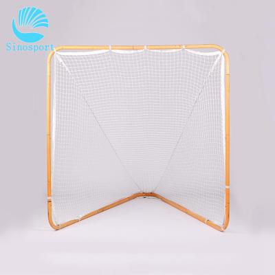 China Eco Friendly Mini Field Steel Pole Hockey Goal Post, Customs Service Lacrosse Goal for sale