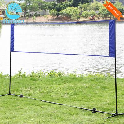 China Eco-Friendly New Design Full Net Advanced High Quality Portable Badminton Net Badminton Net With Full Polyester for sale