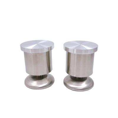 China China factory supply modern sideboard metal stainless steel punchless legs for furniture coffee table round leg glass table legs for sale